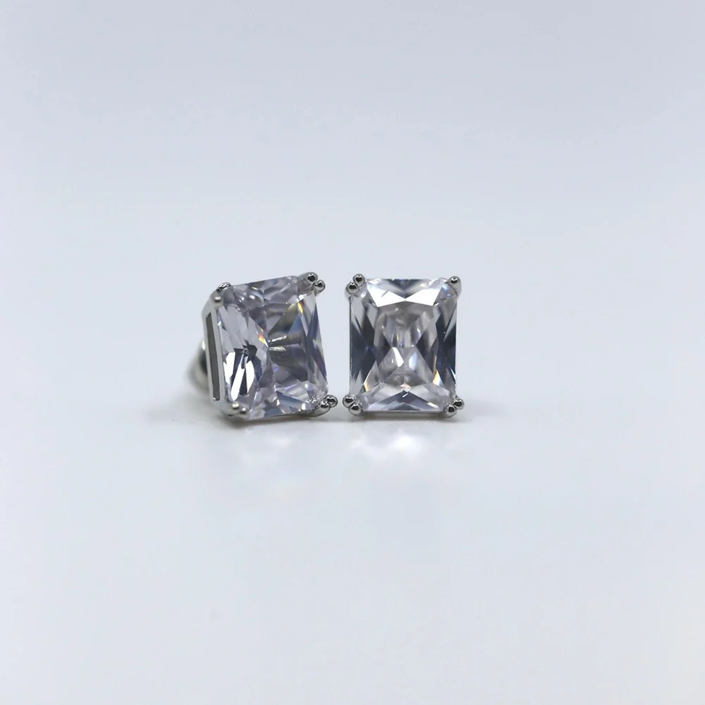 Jenna Jameson Silver Stud Earrings - Picture 2 of 10